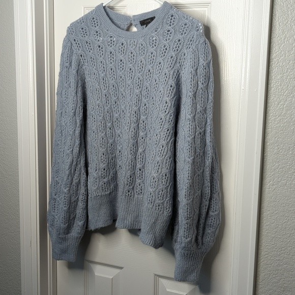 J. Crew Balloon-Sleeve Cable-Knit Sweater Size Xxl